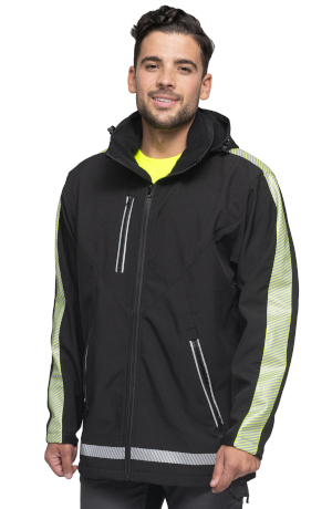 SOFTSHELL BLACK FLUO